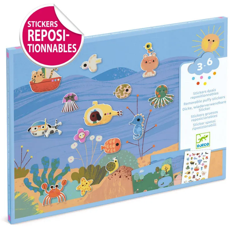 Stickers épais et repositionnables "Summertime" DJECO 9949