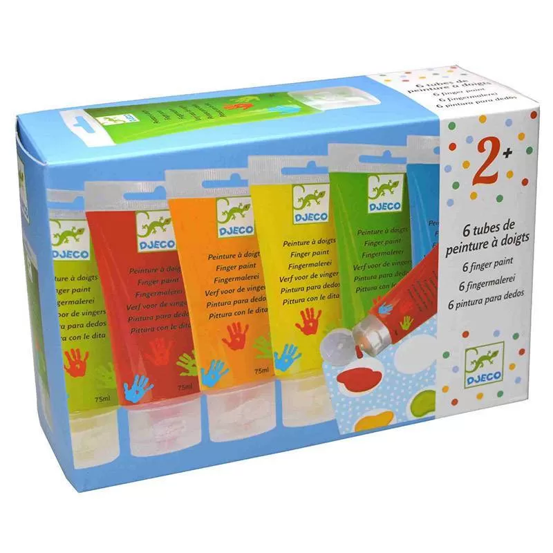 Précédent 6 tubes de peinture à doigts pour enfant - DJECO