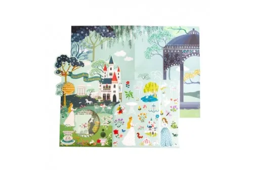 Jeu stickers Princesse Mes autocollants et poster de princesse