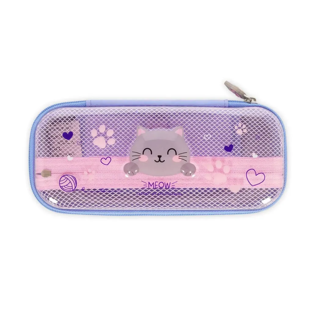 Trousse Transparente Rigide Kitty - WonderWow