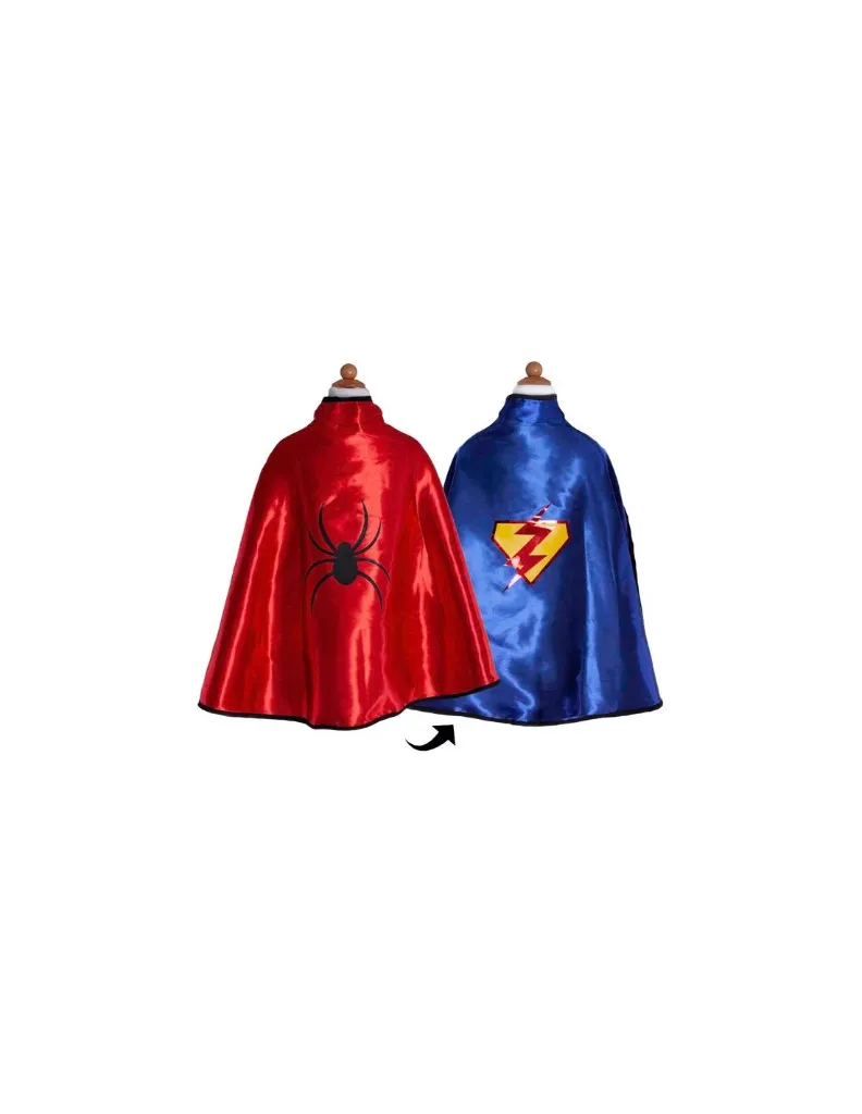 Déguisement Cape et masque réversibles super héros 4-7 ans - Great Pretenders