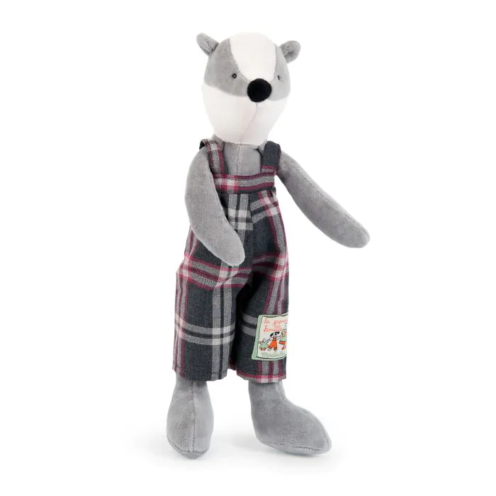 Peluche – Victor le blaireau – Les Petits Frères – Moulin Roty