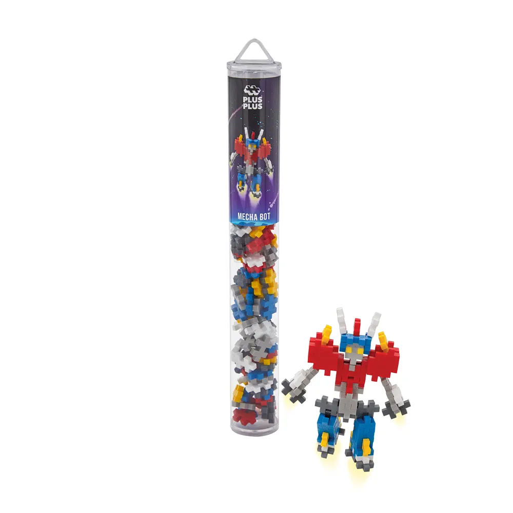 Puzzlz Tube Mecha Bot 100 Pcs - Plus Plus++