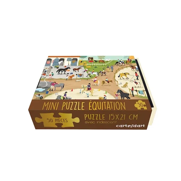 Mini Puzzle Equitation - Cartes d'Art