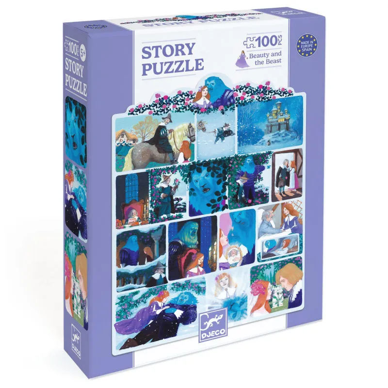 Story puzzle - La Belle et la Bête 100 pcs -  DJECO