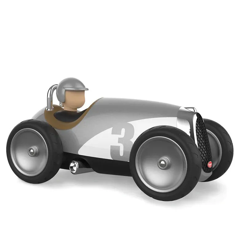 voiture Baghera gris métal N°3 - 480Racing Car Silver