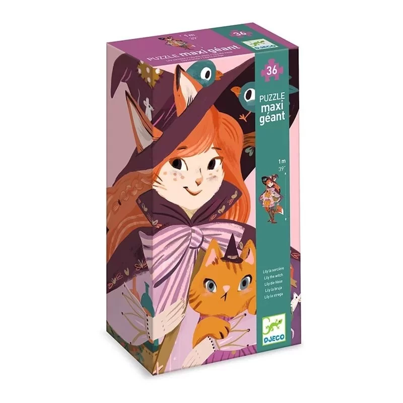 Puzzle Maxi Géant 36 pcs Lily la sorcière - Djeco