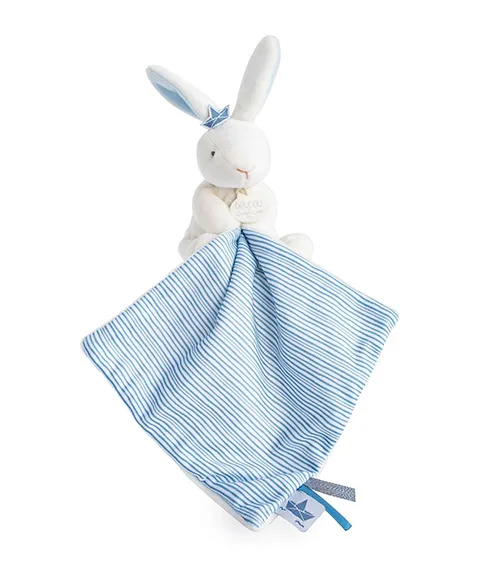 Doudou mouchoir lapin blanc - Doudou et Compagnie