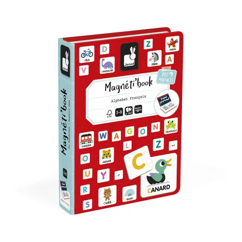 Magnéti'book alphabet français, 142 magnets - Janod